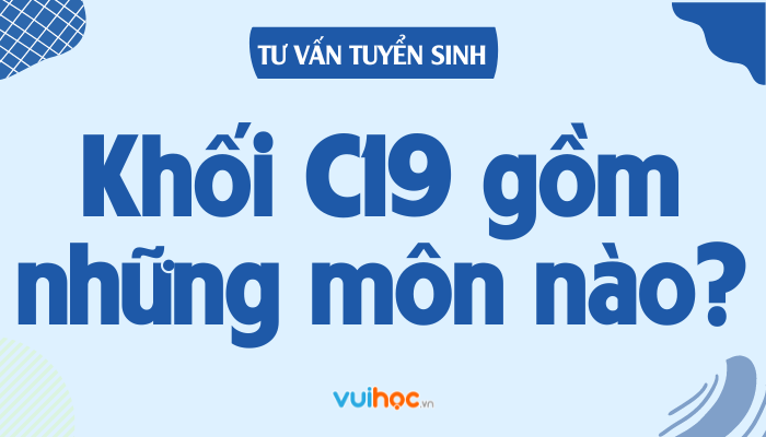 Các ngành học phù hợp với khối C19